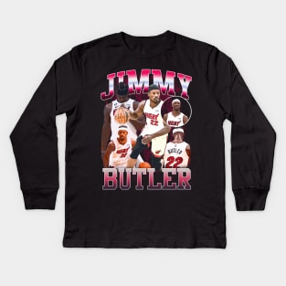 Jimmy Butler vintage Kids Long Sleeve T-Shirt